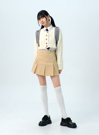 double-pocket-pleated-mini-skirt-ig312