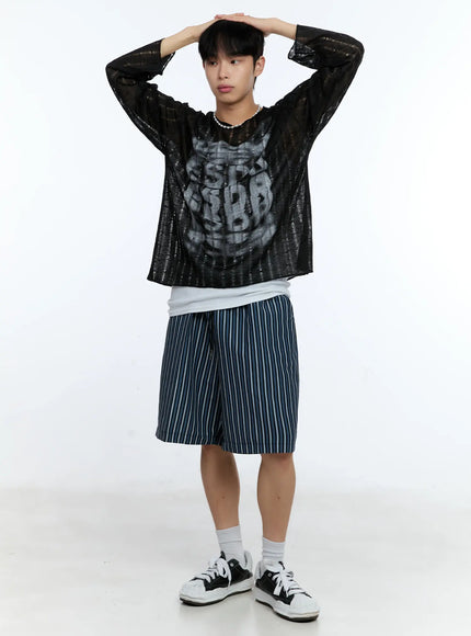 mens-striped-straight-leg-shorts-ig515