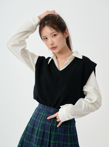 Cotton Cropped Long Sleeve T-Shirt IS15