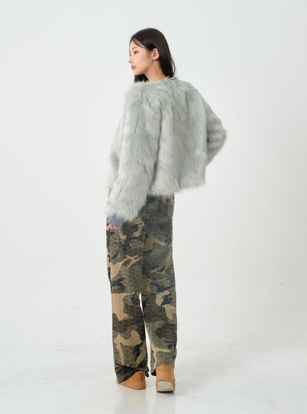 Fluffy Fur Jacket IO12