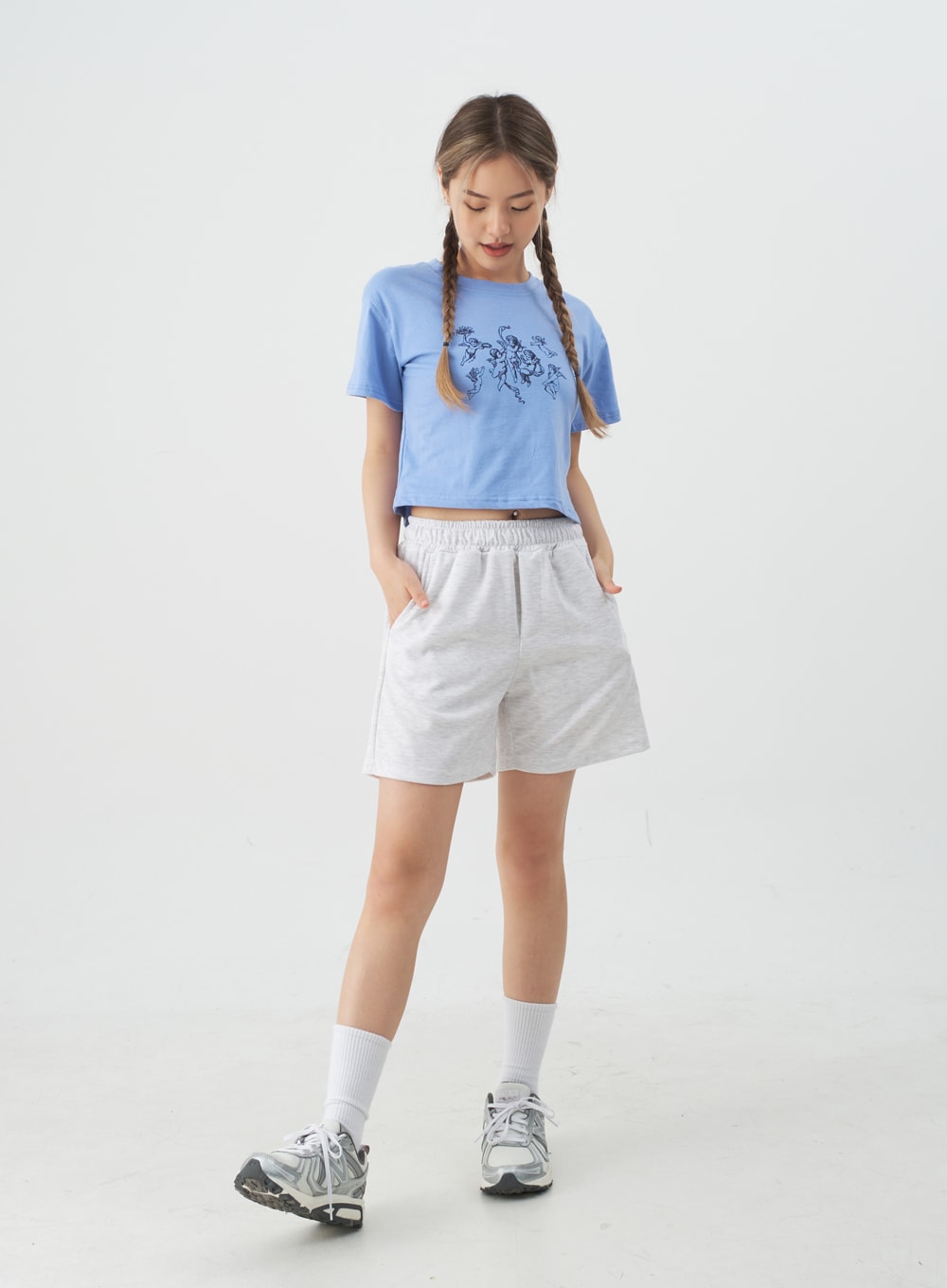 High-Waisted Sweat Shorts CJ13