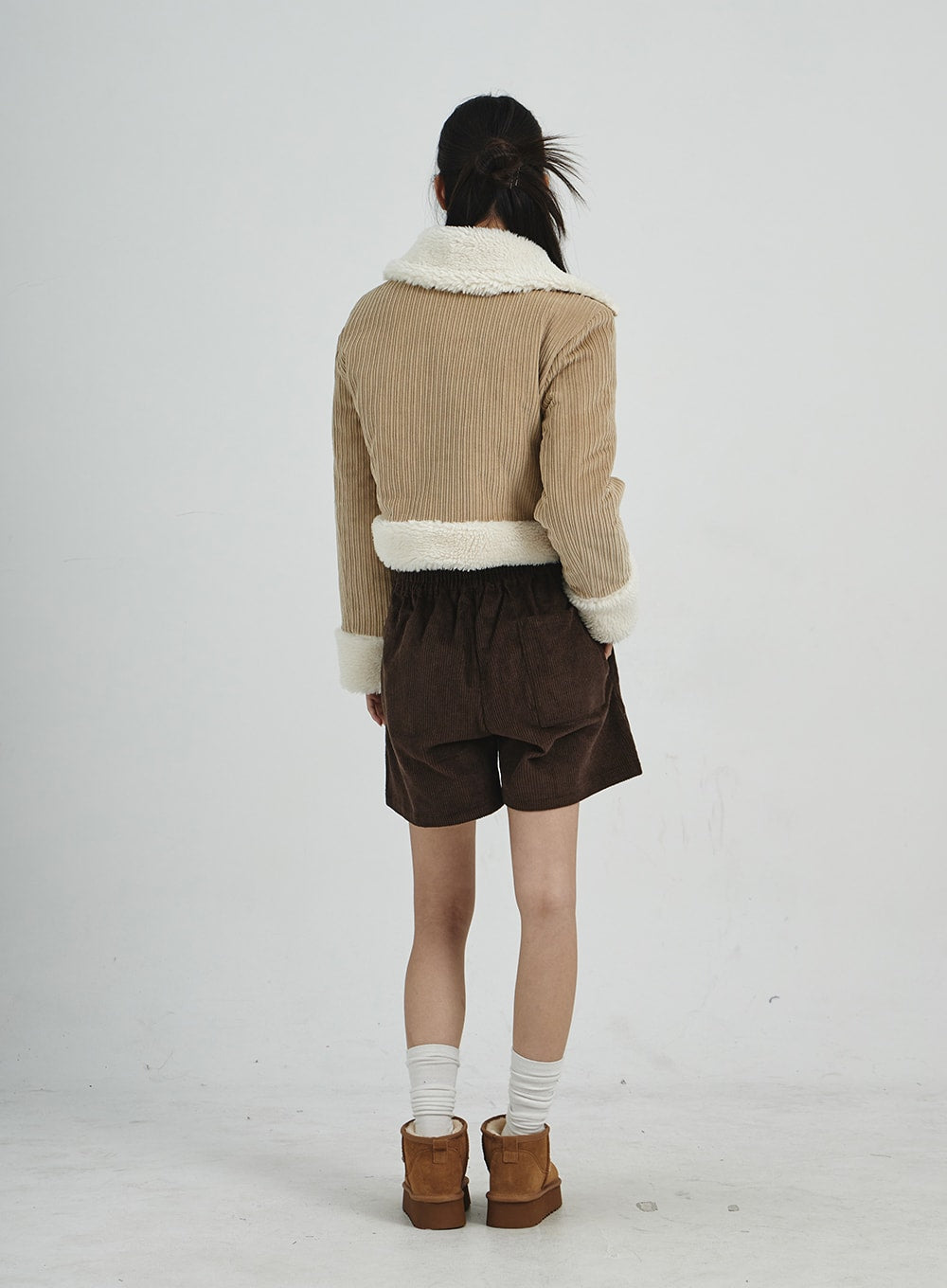 Corduroy Wide Shorts CD07