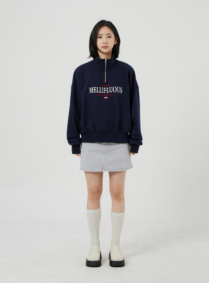 Oversized Half Zip-Up OF316