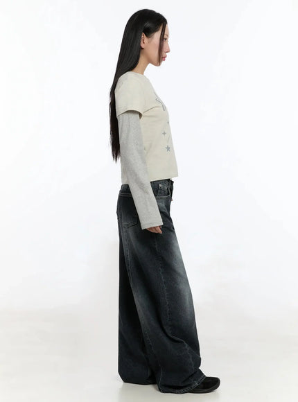 star-themed-layered-sleeve-top-im509