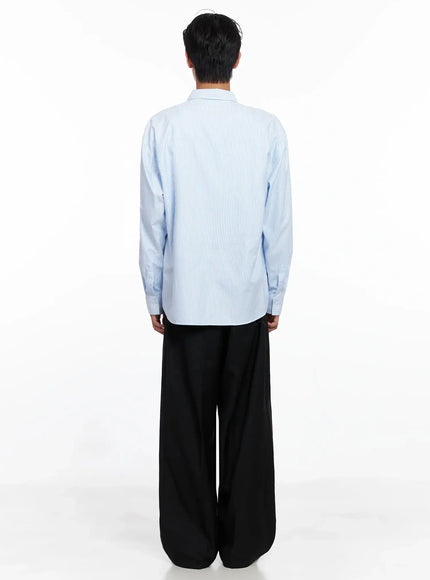 Men's Classic Striped Oxford Shirt IO516