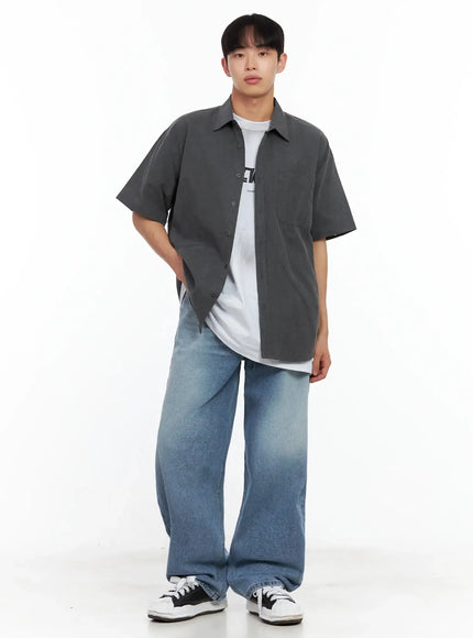 mens-collared-short-sleeve-button-up-top-il516