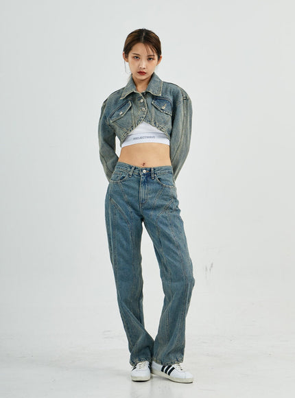 Silvia Washing Jeans Jacket CS27