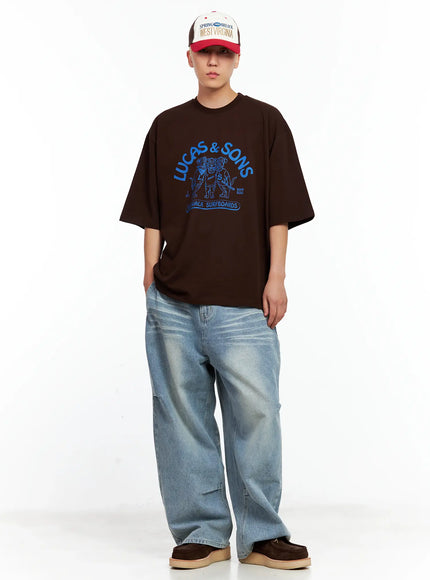 Men's Lucas Graphic Oversized Tee IL514