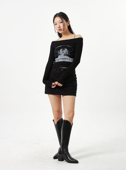 Pocket Mini Skirt CA321