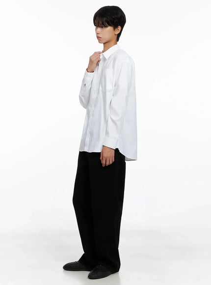 Men's Essential Button-Up Shirt IO517