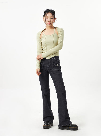 Pocket Bootcut Jeans CA320