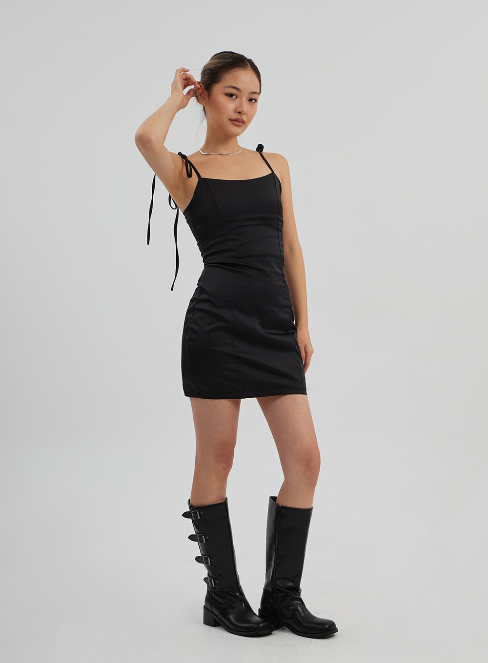 Satin Mini Dress CF313