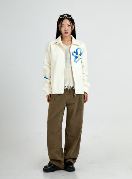 Wide Leg Cotton Pants Unisex CO13