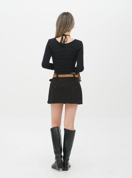 Halter neck Cropped Top C2001