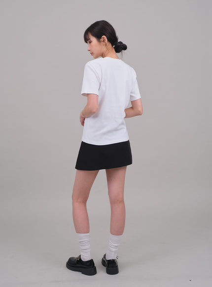 Skort with Front Slit C2701