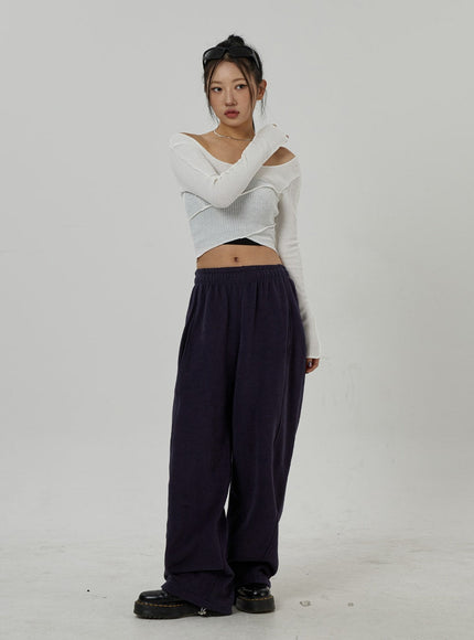 Off-Shoulder Mesh Cropped Top CD20