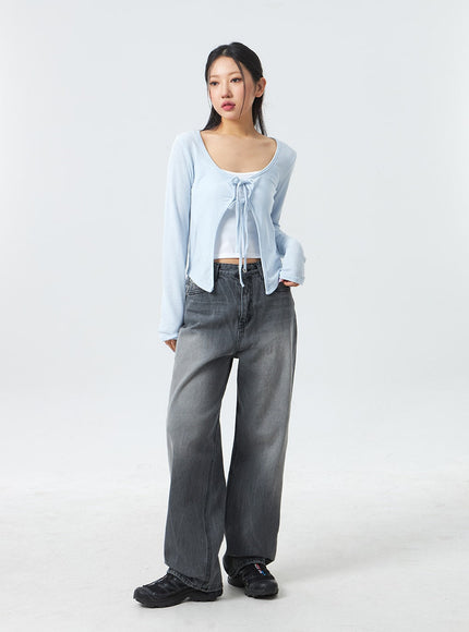 Low Rise Mid-Wash Jeans CM327