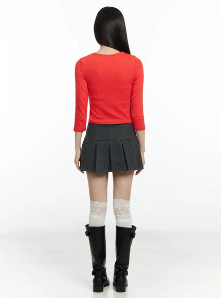 textured-3-4-sleeve-top-f516