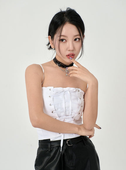 Back Zipper Corset Top BD09