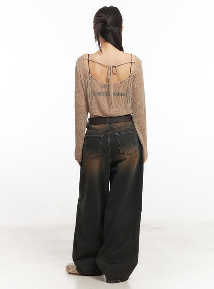 mesh-back-strap-knit-crop-top-ia521