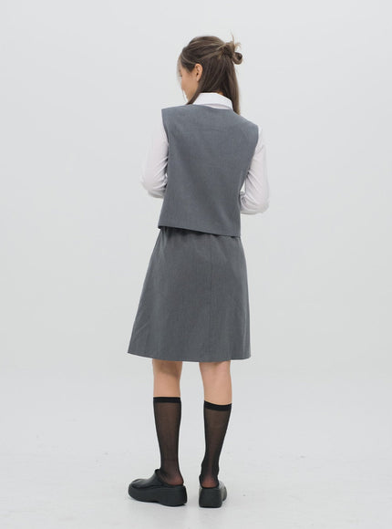 Pleated Midi Skirt CG08