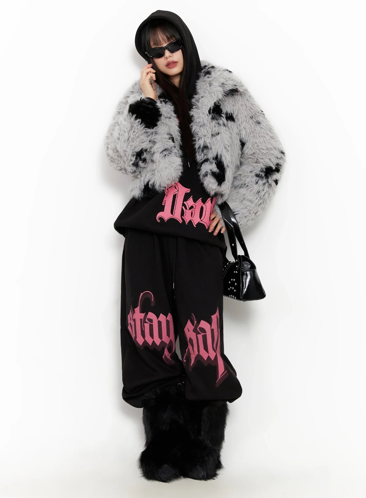 Light Merle Faux Fur Jacket IN503