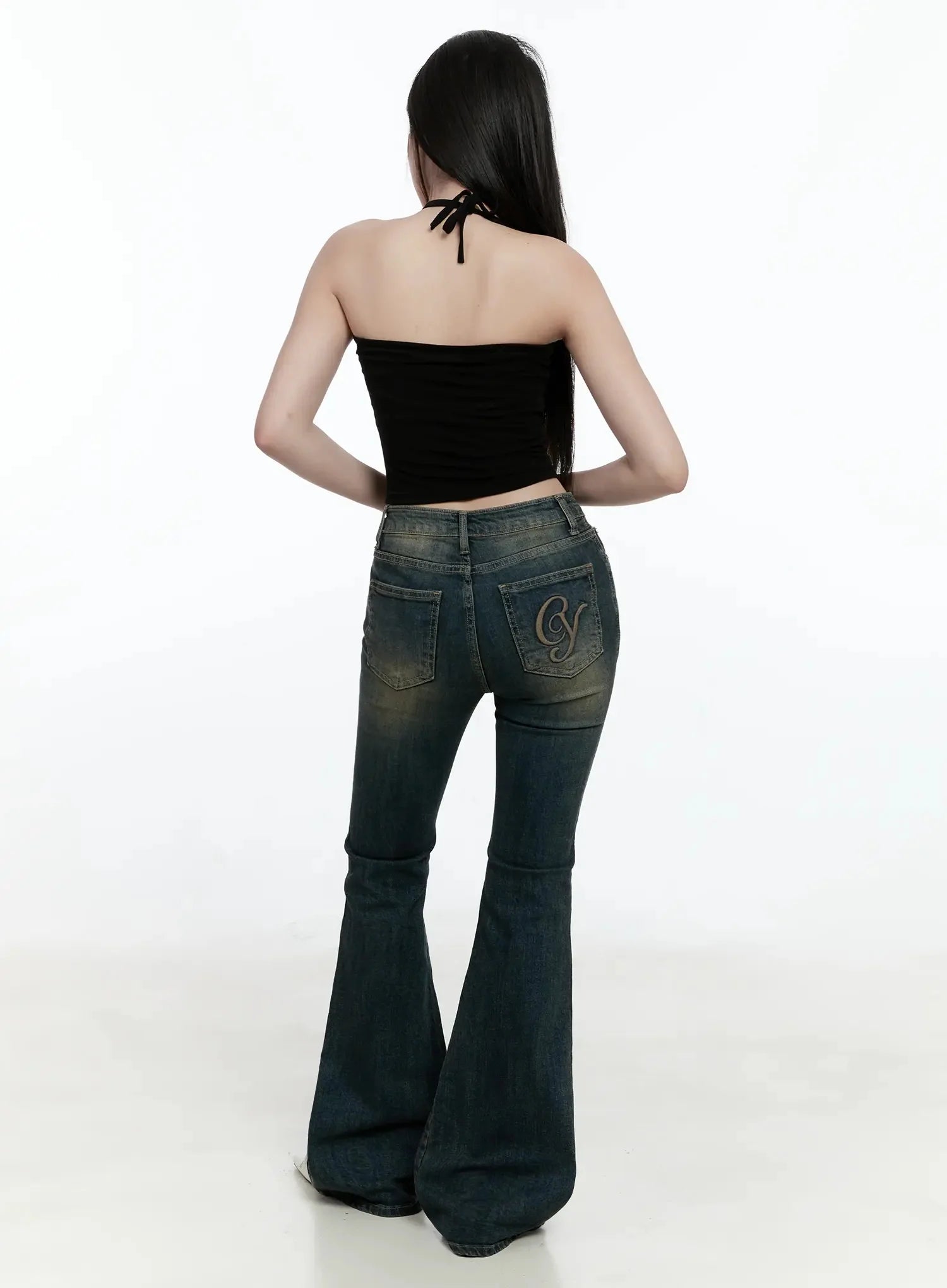 karla-vintage-logo-flare-jeans-io520