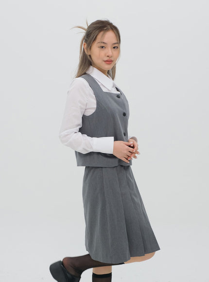 Pleated Midi Skirt CG08