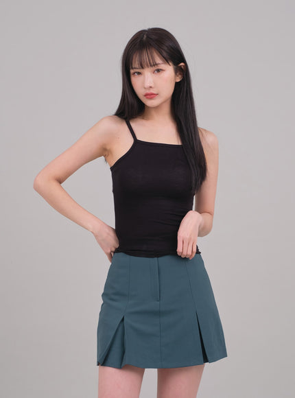 Cropped Long Sleeve Top with Front Shirring C2701