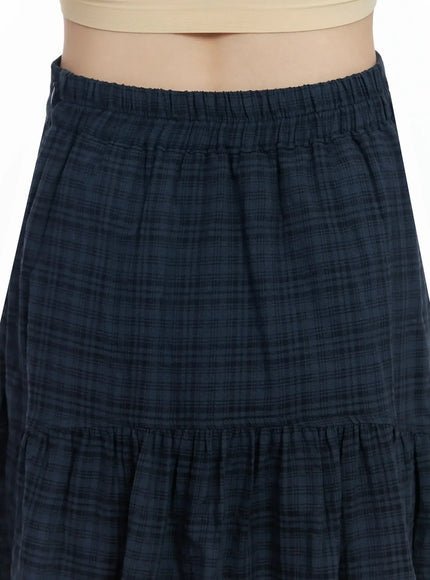 plaid-split-midi-skirt-f516