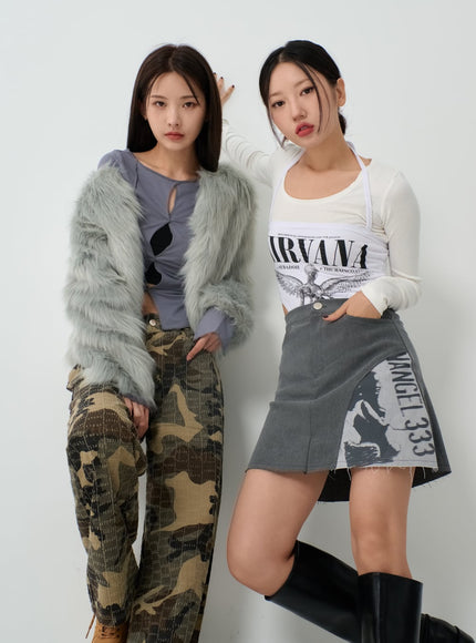 Fluffy Fur Jacket IO12