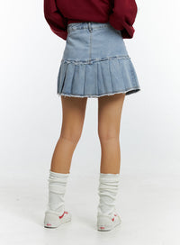 distressed-trim-pleated-mini-skirt-in322