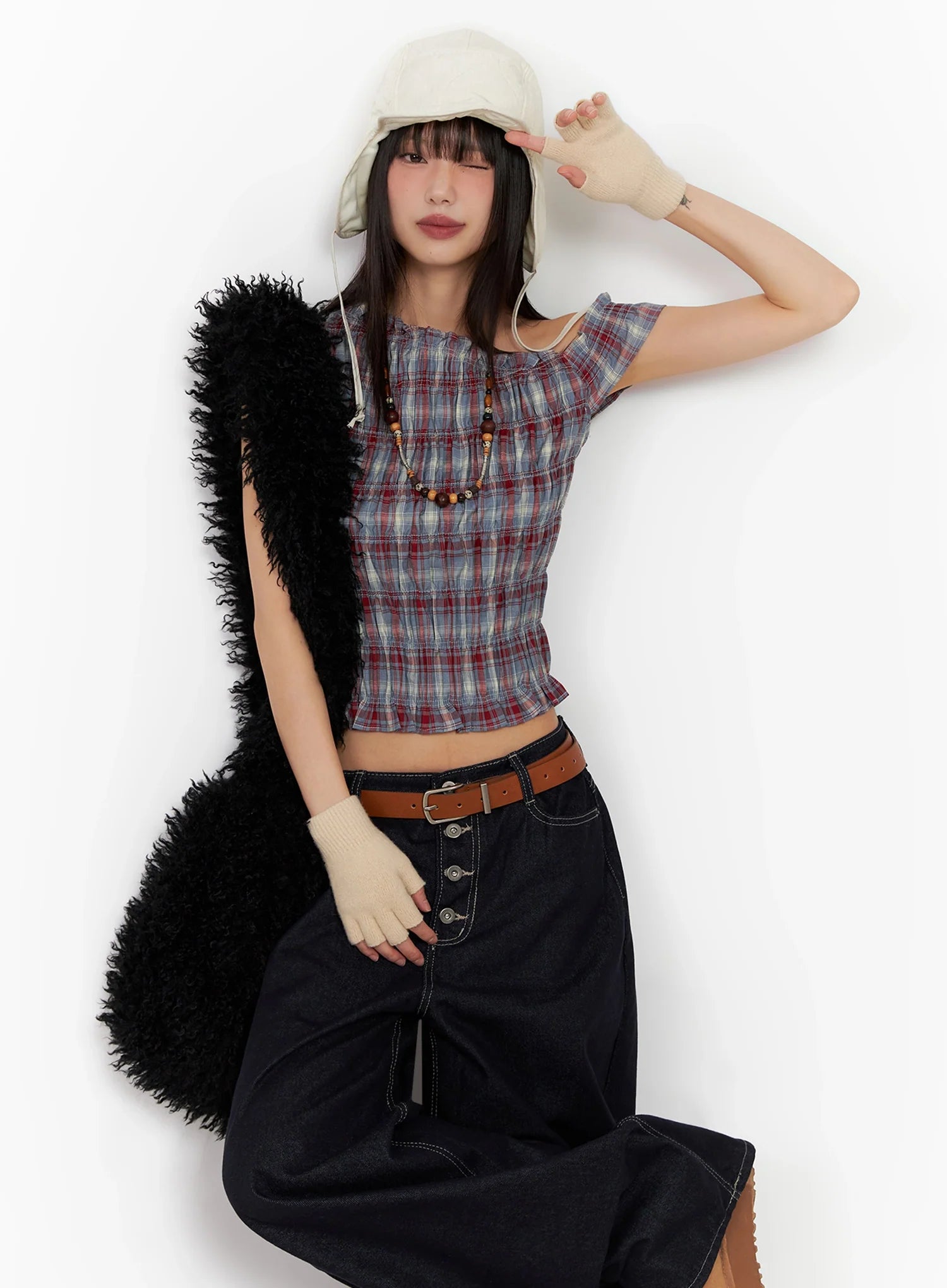 plaid-off-shoulder-top-in503