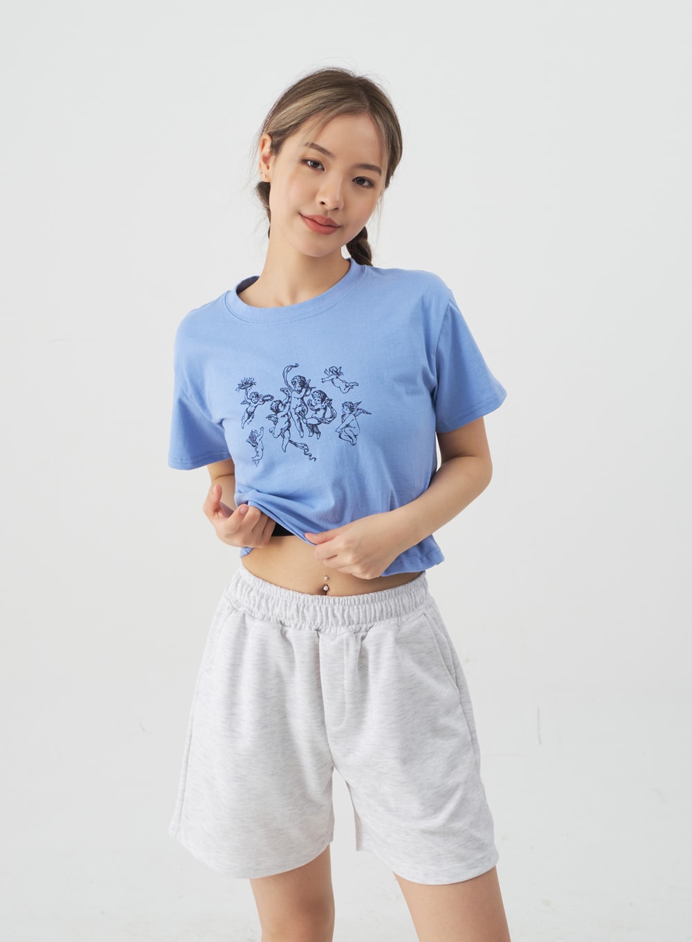 High-Waisted Sweat Shorts CJ13