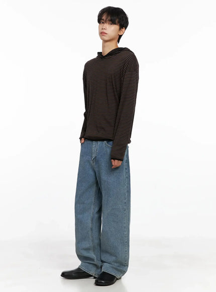 Men's Classic Blue Denim Jeans IO516