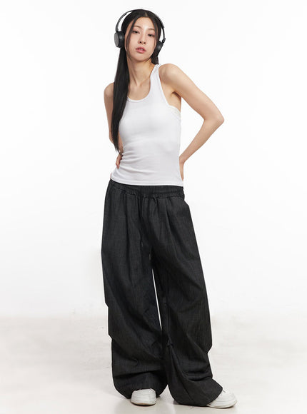 pintuck-denim-sweatpants-iy529