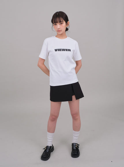 Skort with Front Slit C2701