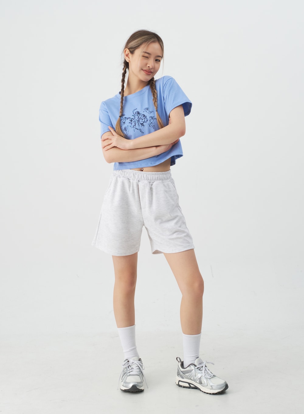 High-Waisted Sweat Shorts CJ13