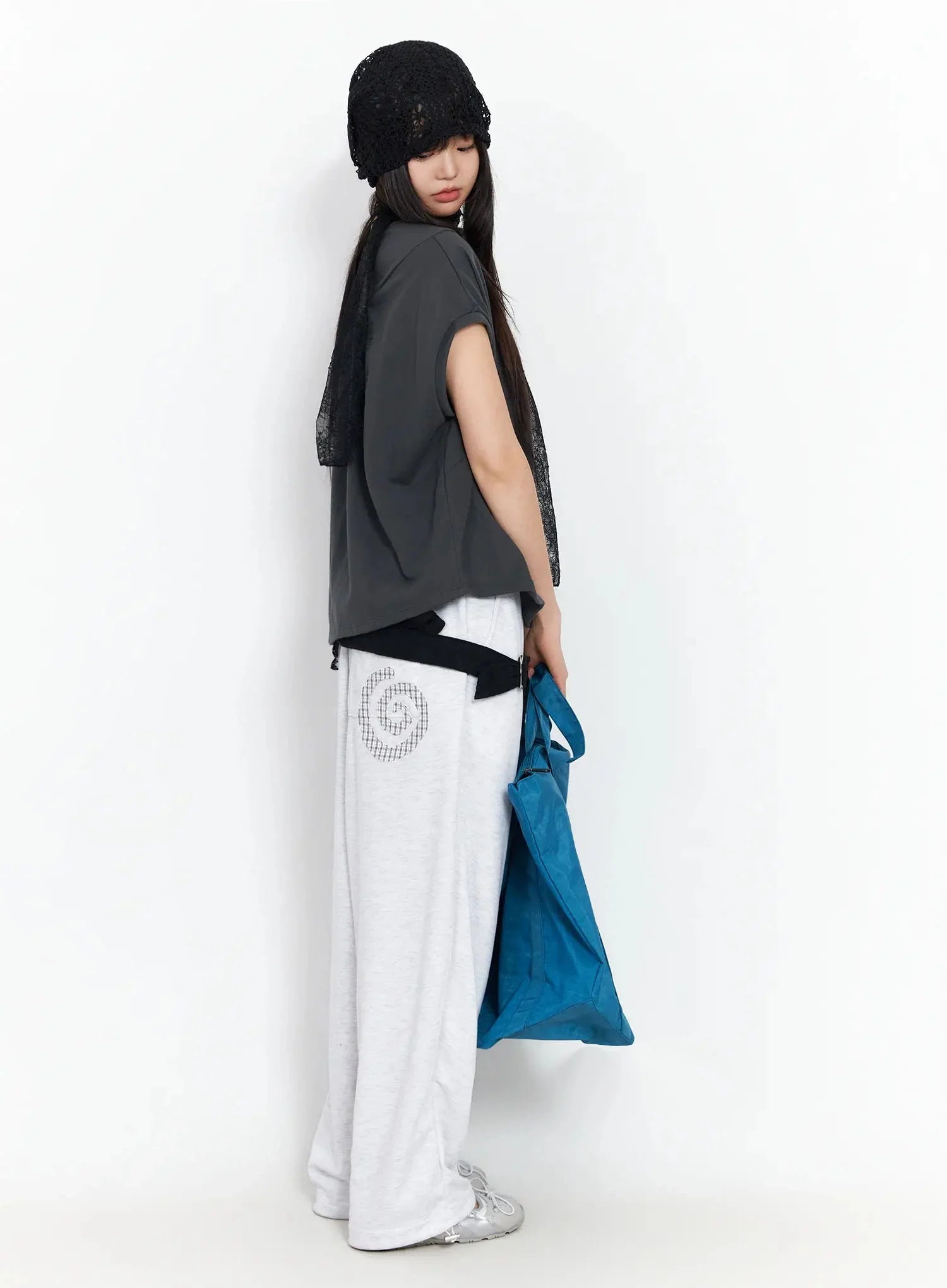 plaid-spiral-detail-sweatpants-ia523