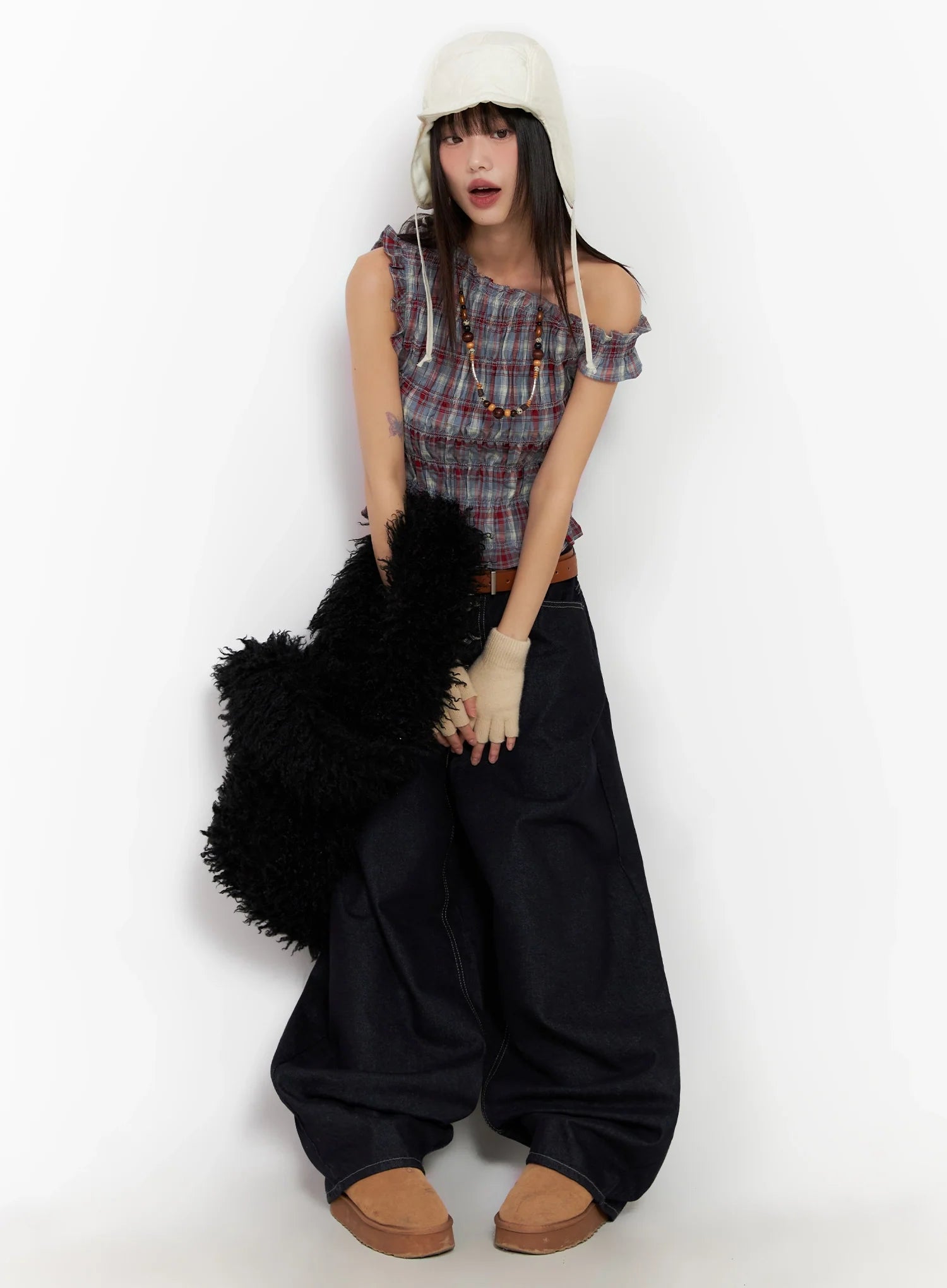 plaid-off-shoulder-top-in503