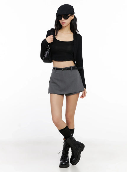 Cropped Tank & Cardigan Set IG508