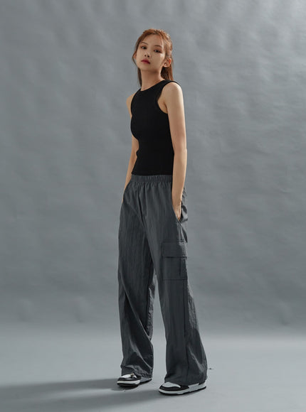 Loose Fit String Cargo Pants CG01
