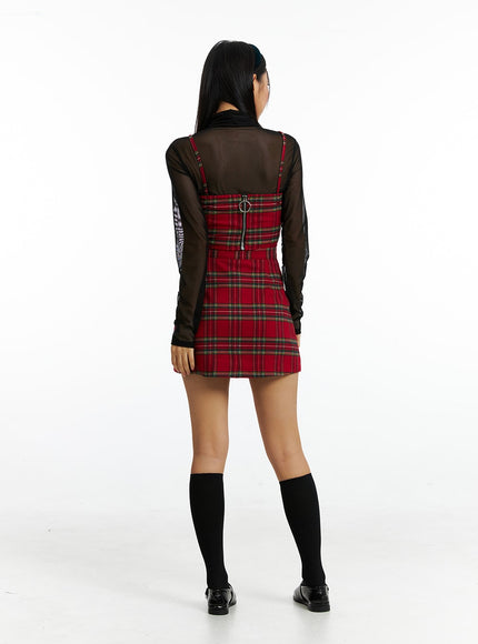 plaid-v-neck-bustier-in323