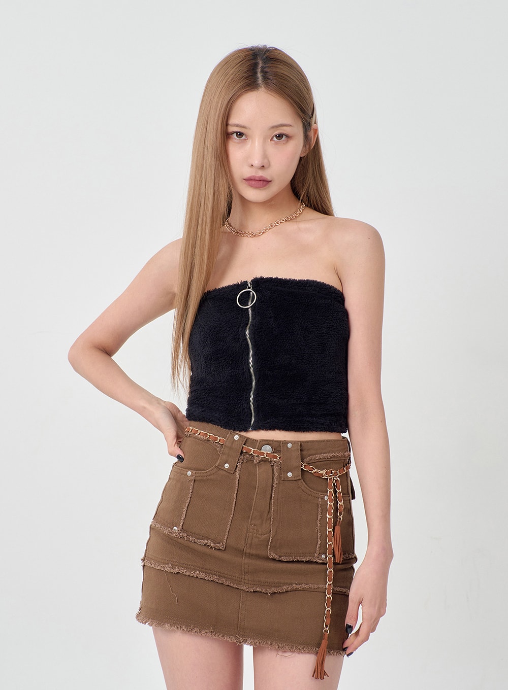 Ripped Ends Mini Skirt BD23