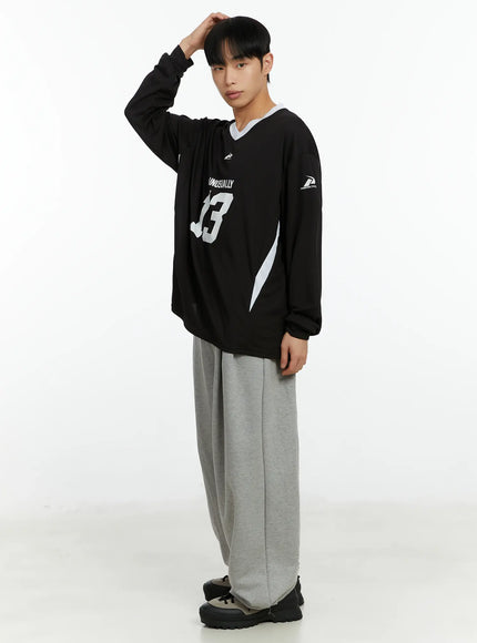 mens-v-neck-contrast-long-sleeve-jersey-if510