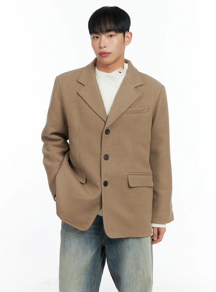 mens-classic-wool-blazer-in518 / Beige
