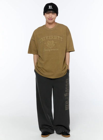 mens-oversized-graphic-tee-ia520 / Beige