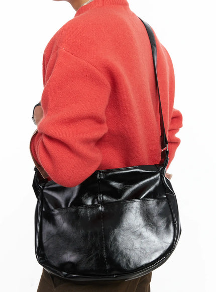 mens-casual-crossbody-bag-ij512 / Black