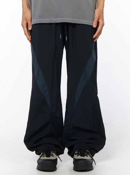mens-breathable-tracking-pants-black-iy529 / Black