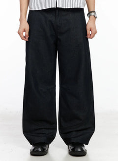 mens-curved-fit-jeans-ia502 / Black